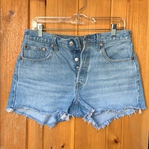Levi’s 501 high waisted shorts